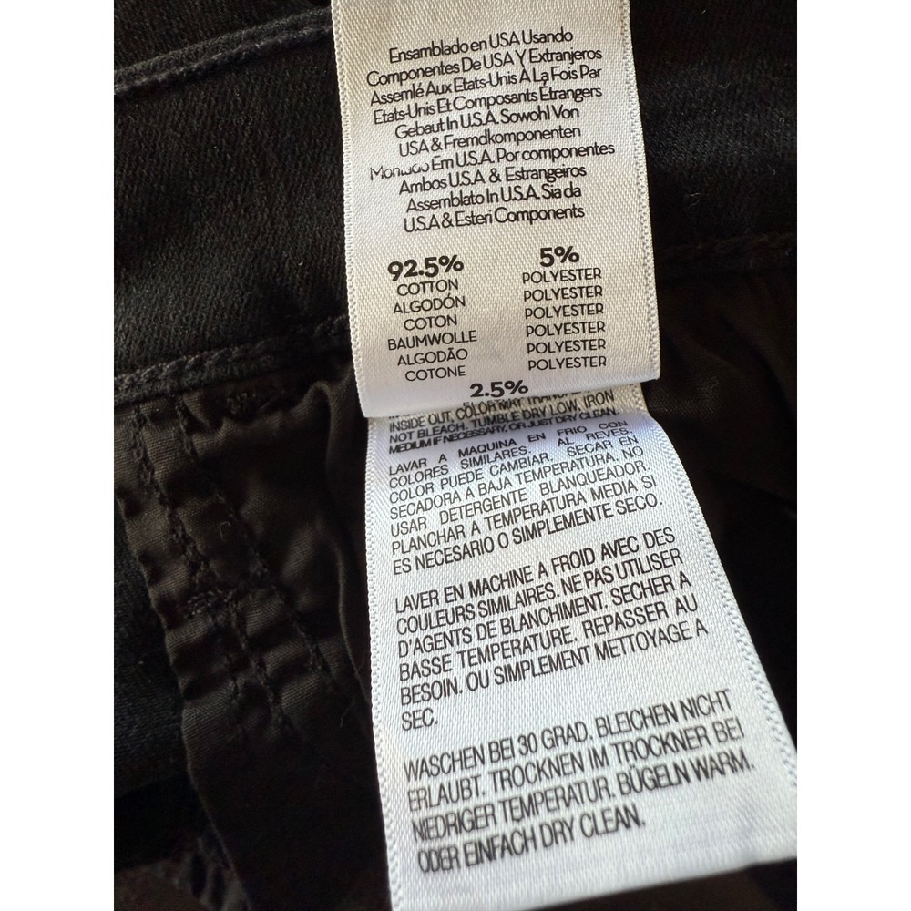 MOTHER The Hustler Ankle Fray Jeans Not Guilty Black Wash Size 32 New with Tag! - Picture 12 of 15